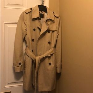 Golden Beige Trench coat ~ petite XS